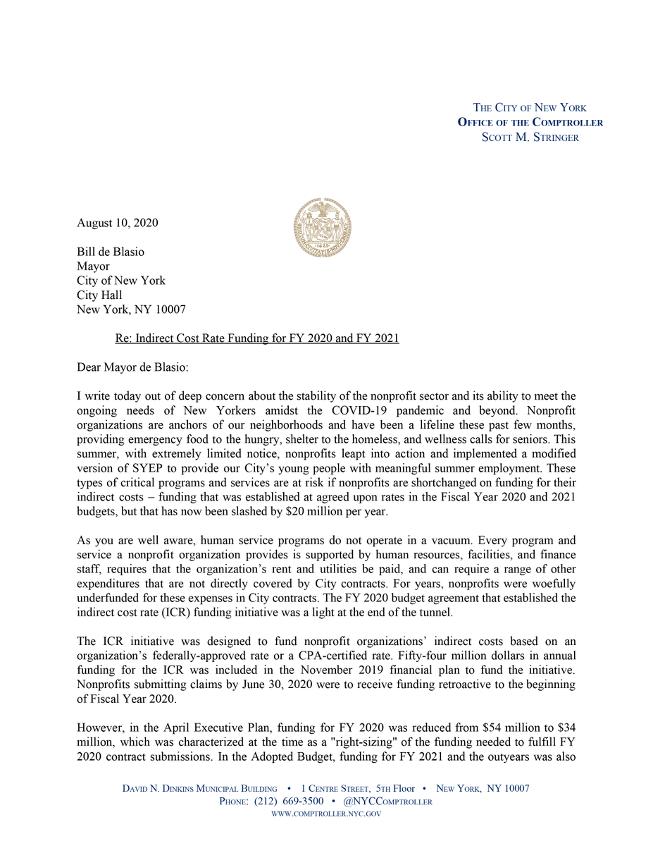 NMICnyc's tweet photo. Thank you for standing with us @NYCComptroller ππΎ. Let's all remind @NYCMayor, @NYCSpeakerCoJo, & @nyccouncil that βInvesting in the human services sector is more critical than ever as our residents weather the storm created by COVID-19.β #IndirectFunding https://t.co/DqREVNEfEW https://t.co/PbhLNDbSD2
