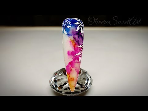 is.gd/LxyTfC (Watch Now) - Nail art tutorial - Design with Ink for Marble effect and Micro Painting #nailart #naildesign #nailtutorial