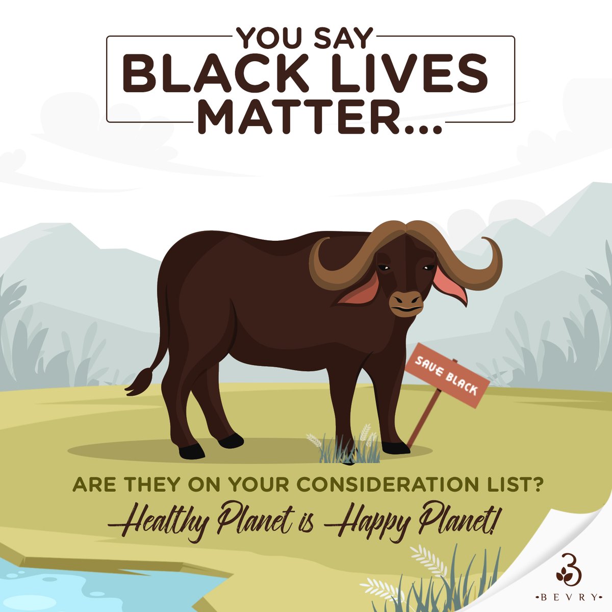 bevryindia's tweet photo. They breathe, they eat, they love and they feel pain. All lives matter!! Show your support  with Bevry in the upcoming change. #bevry #bevryIndia #allLivesMatter #healthyplanet #happyplanet #savenature https://t.co/YlZahNu7Pp