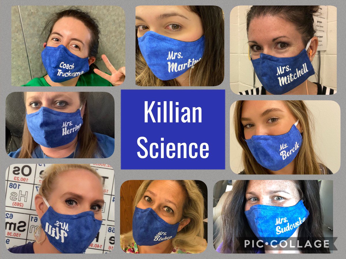 hillhollly's tweet photo. Love these ladies! We can’t take a group pic together so we went Brady Bunch style. Killian Science for the COVID social distancing win! #KMS_Science @LaceyHerring17 @MsT_Mustangs @sciencemartinez @SudovskyL @MrsBishopSci @Killian_MS https://t.co/fjwsUjZWG4
