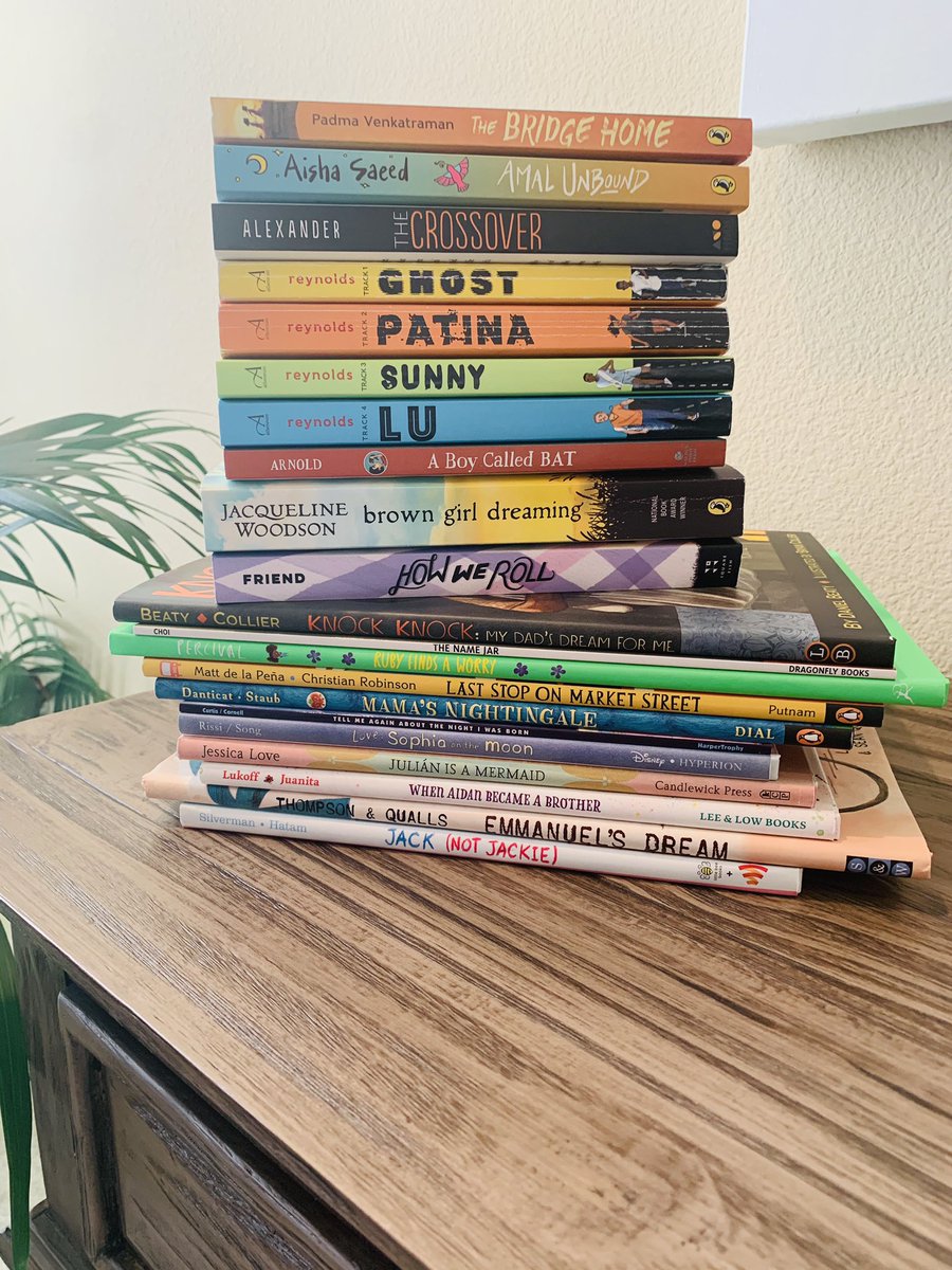 beyondlit1's tweet photo. Our stack of #diversebooks that we’re giving away gets taller by the day! Follow Us @beyondlit1 &amp; Tag a Teacher to be entered into our 10-Day Book Giveaway that continues this week, plus every Wednesday thereafter! We love books &amp; love teachers even more! https://t.co/24zGMa4SkP
