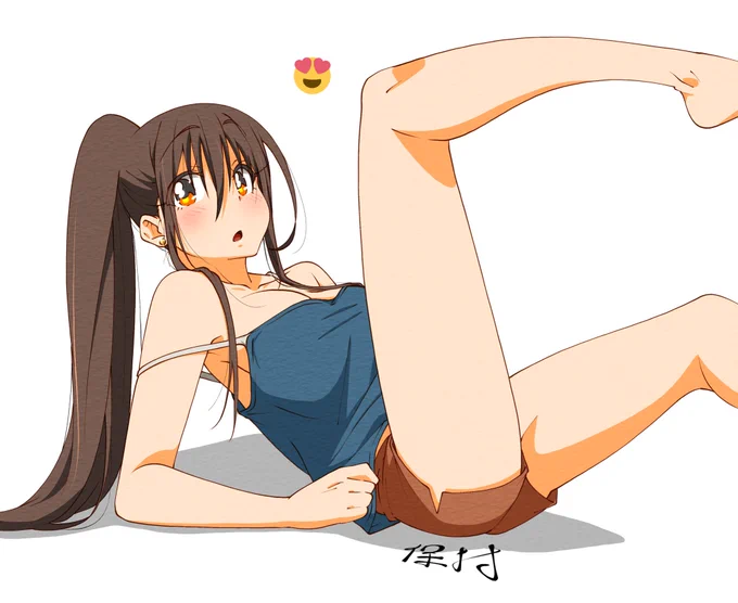 なんでもない子JK～ポニ子～
寝転がってて起きようとしている 