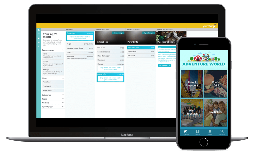 YourMapp's tweet photo. What style of menu will look best for your brand?
Our highly flexible #app menu builder enables you to fully express your #brand in your app.
Choice of templates, fully configurable, update it at any time.
Create your own #visitorattraction app with us. We put you #incontrol. https://t.co/cbTnvaefsQ