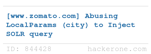 Zomato disclosed a bug submitted by <a href="/ZHacker13/">ZHacker</a>: hackerone.com/reports/844428 - Bounty: $100 #hackerone #bugbounty