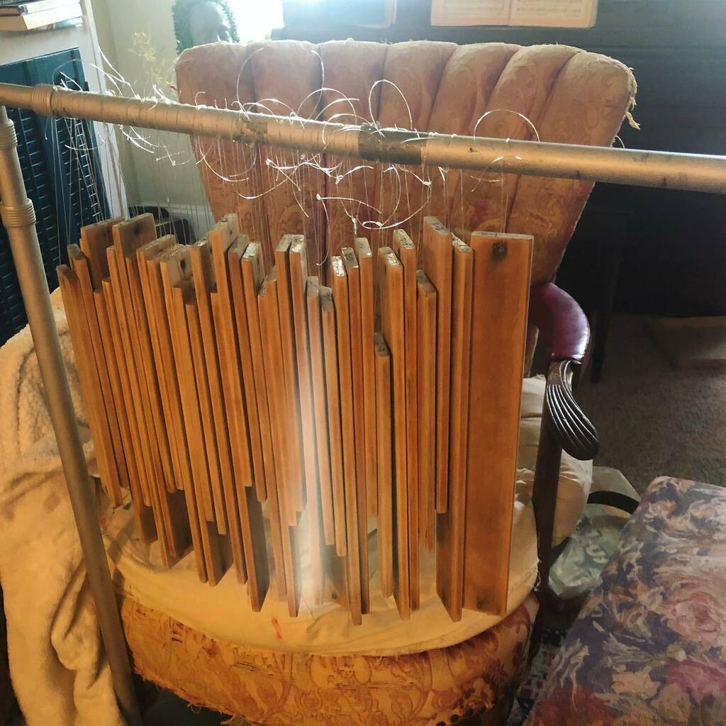 FrouFruGal's tweet photo. And here we sit. I got all the slats hung, ready for spray paint and then the weather turned. Hurricane Iasas brought in the high humidity and it’s projected to stay for another 10 days or more. Technically, I can move forward with this project if I just… https://t.co/9xQpGlQKzY https://t.co/PuSCx7atmW