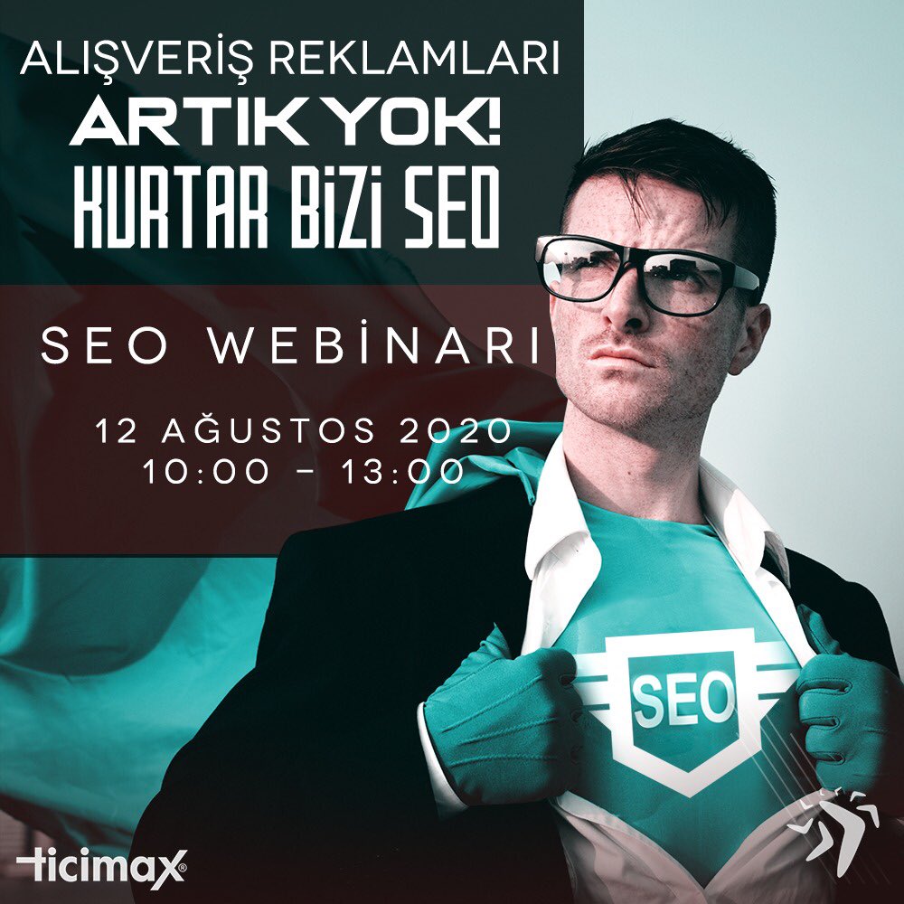 🚀#Dijital dönüşüm nereye gidiyor? 
💻#Google’daki yenilikleri markama nasıl entegre ederim?
💸e-ticaret ve e-ihracat dijitalde nasıl var olmalı? 
🤔Tüm soruların cevapları bu eğitimde!
🤖Şimdi kayıt ol!
#GooglePremierPartner
ticimax.com/Egitim/seo-web…