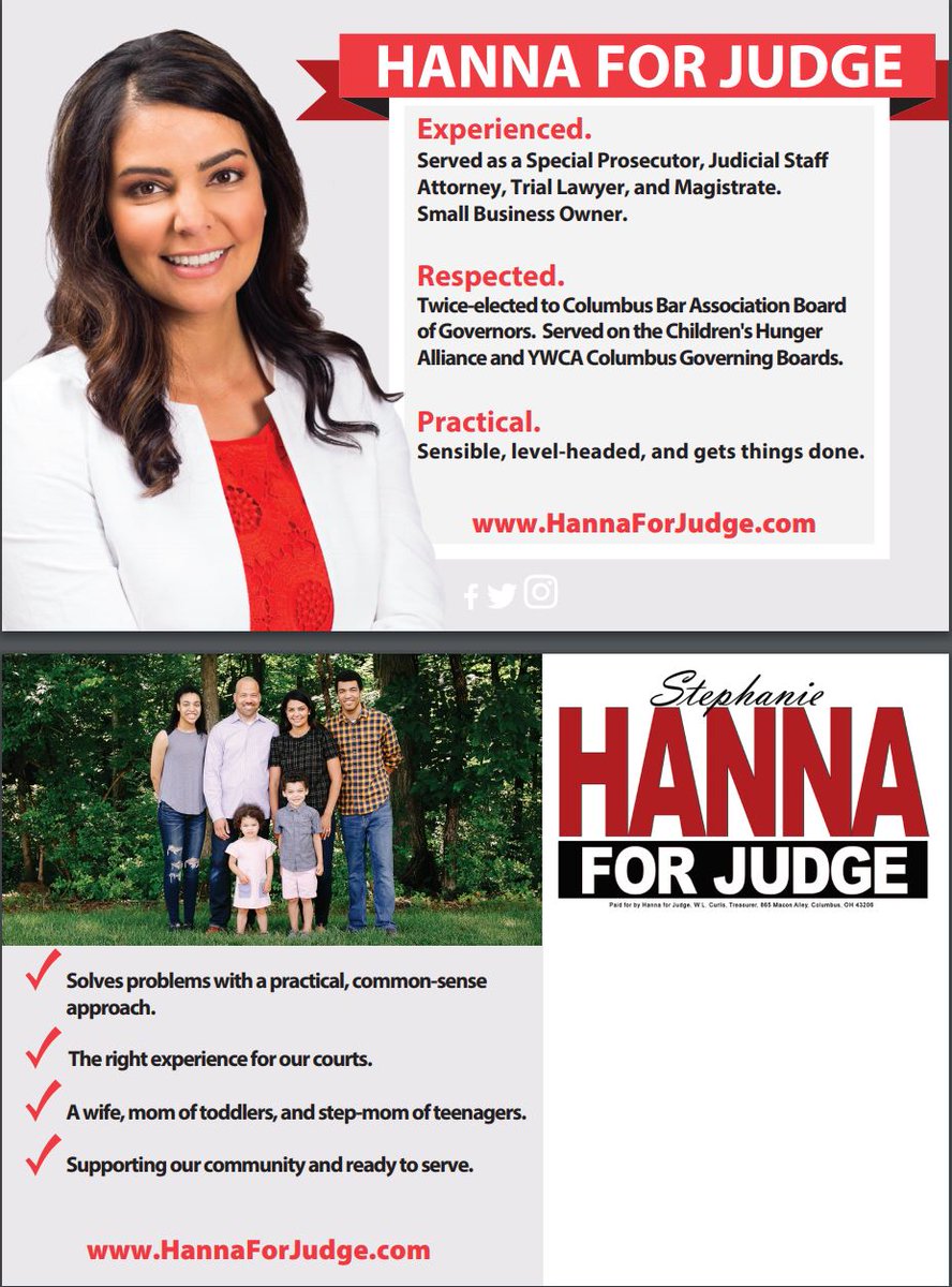 Harrelljen's tweet photo. Join me on 8/20 at 5pm to zoom chat with Franklin County Common Pleas candidate Stephanie Hanna!  Reply for link. https://t.co/DdxErW1lPC