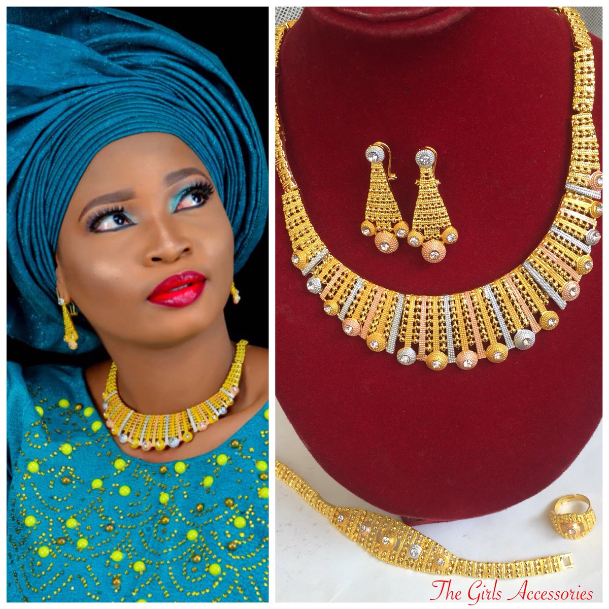 GirlsAccessory's tweet photo. @OgbeniDipo Has somebody told you recently that slaying in aso-oke and jewelry from @GirlsAccessory is the new diamond 💪🏽. Let’s help you cater for your big day, we are just a call away and available to travel. 

Contact us on 08092470349 or https://t.co/Im8w6hDfxP https://t.co/P8k5ZjGGMD