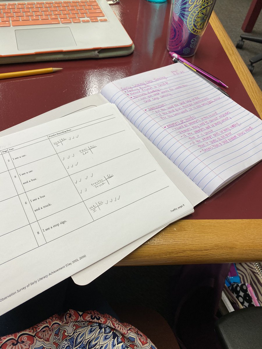 Learning all about running records today!!! #EarlyLiteracy #RunningRecords