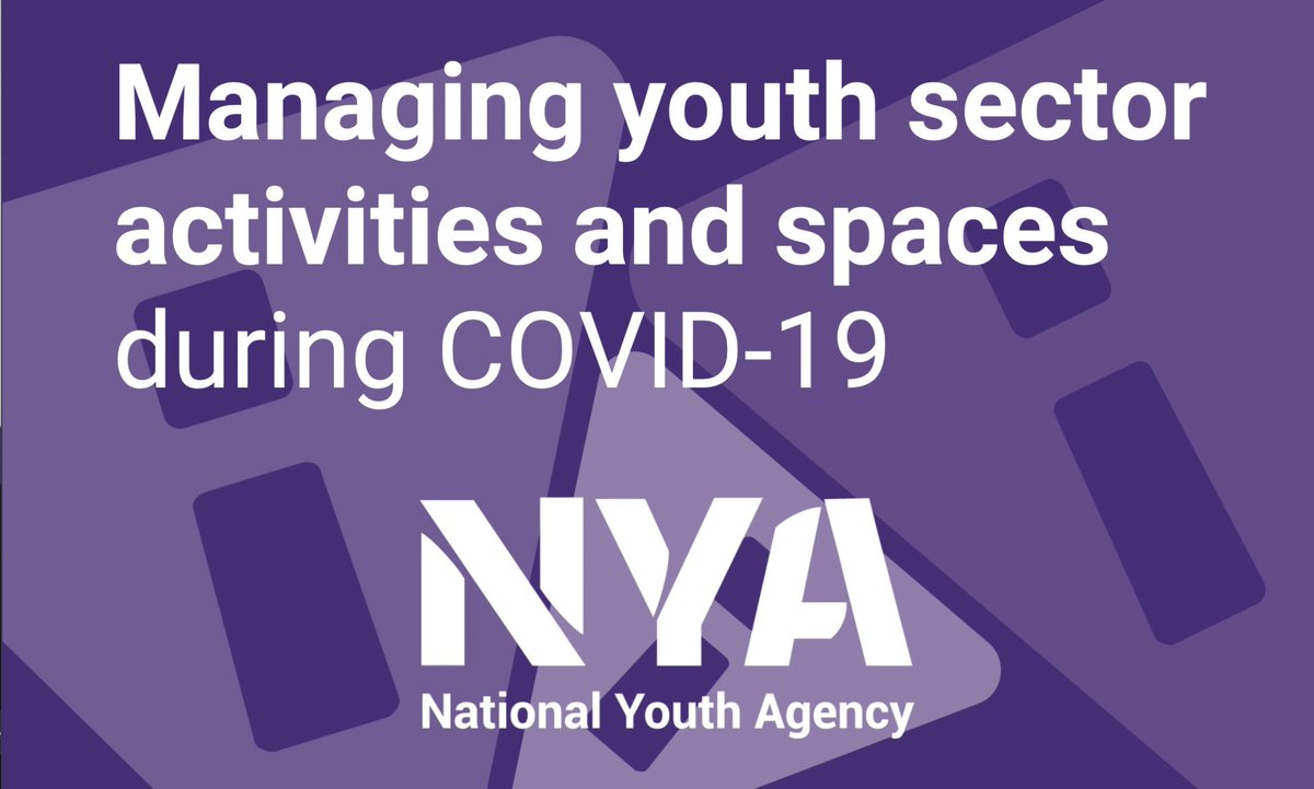 🚨Guidance updated🚨

We've just published version 2 of the NYA COVID-19 guidance for the sector, click below to download!

In this version we've consolidated our documents into 1 and added information on face coverings 👇👇👇

nya.org.uk/guidance/