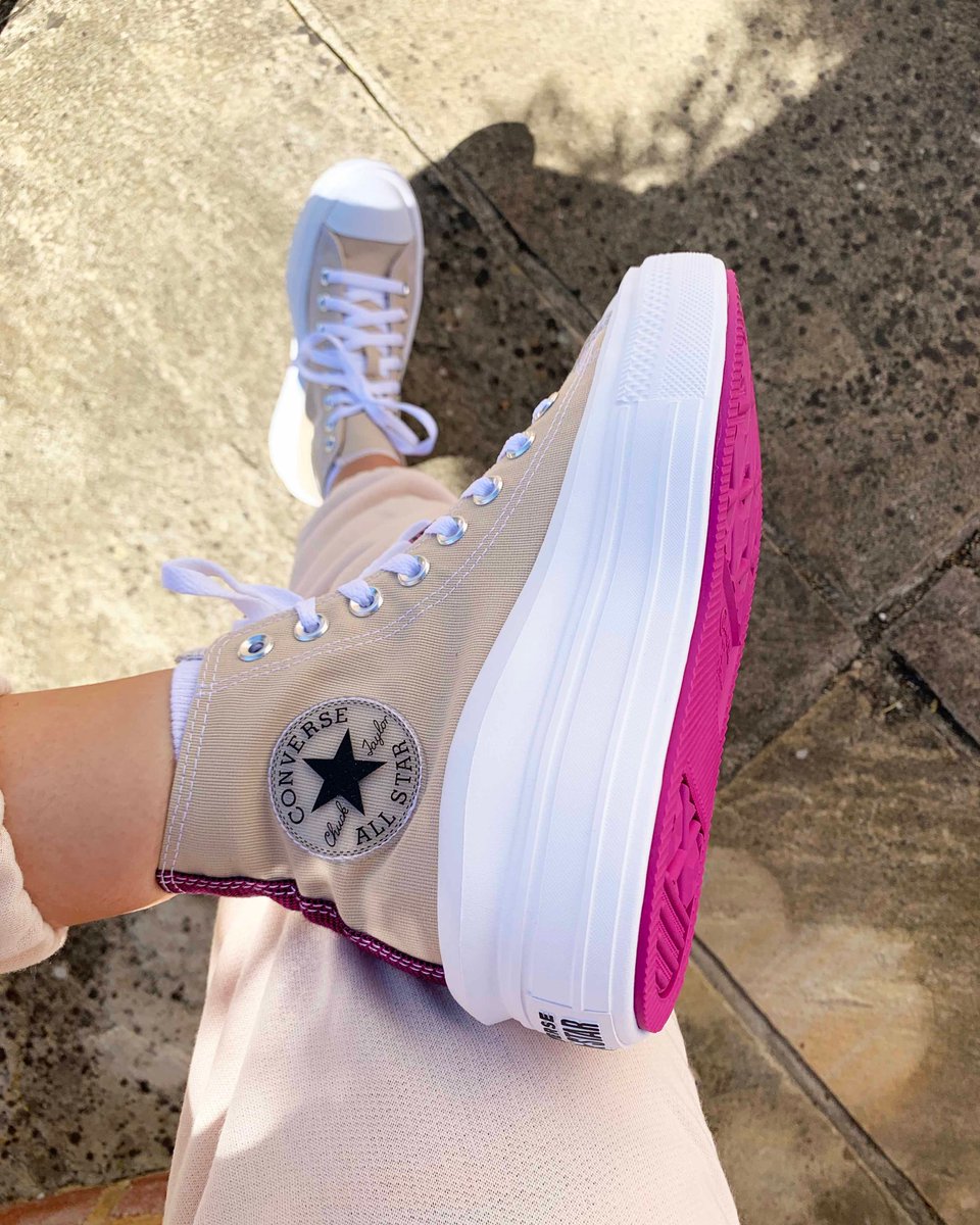 converse move platform beige