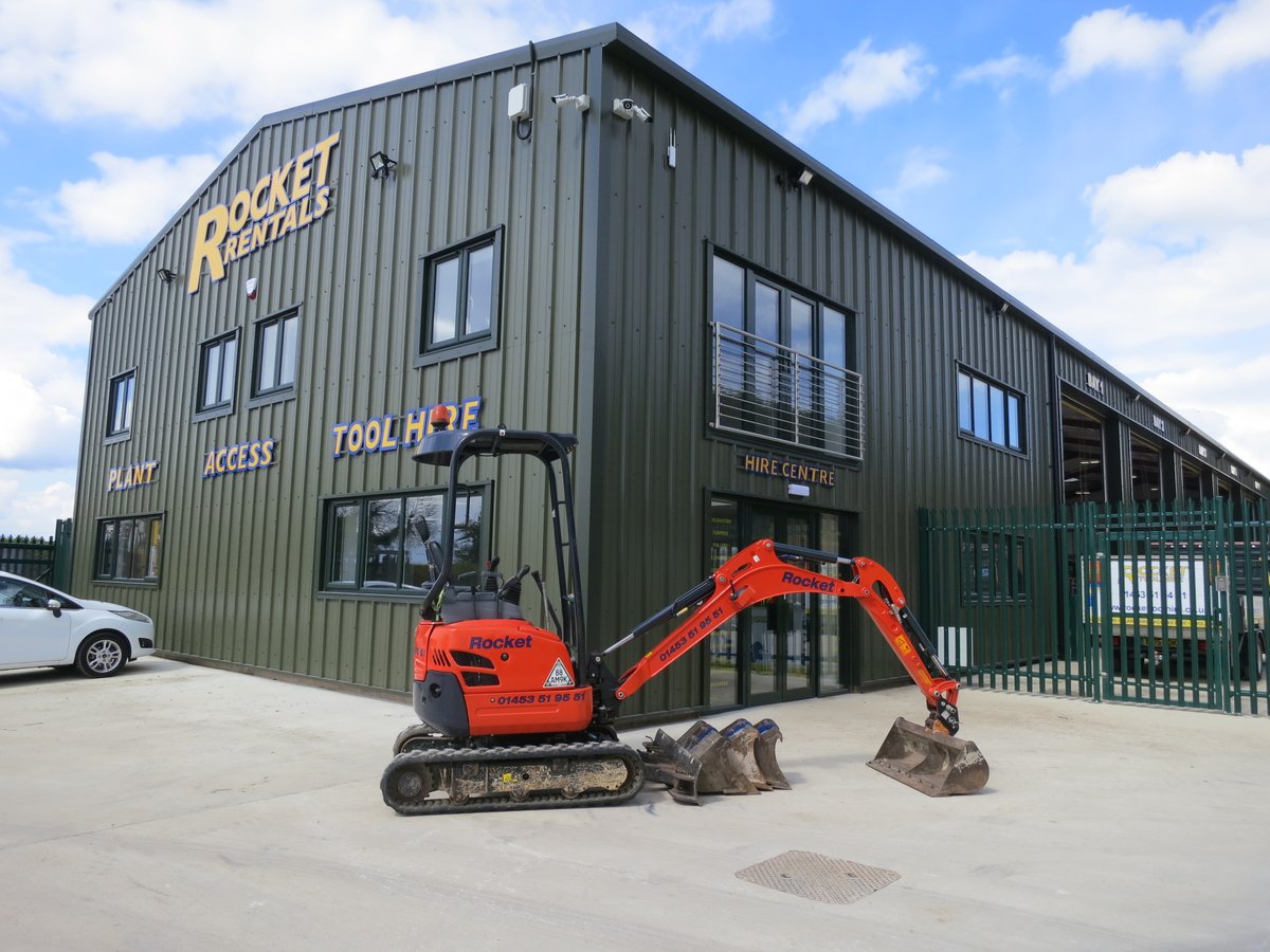 Rocket Rentals have  1.5 &amp; 3 Tonne excavators back in stock, both are available with or with out trailers, Call 01453 519551
rocketrentals.co.uk
#rocketrentals #planthire #gloucestershire #bristol