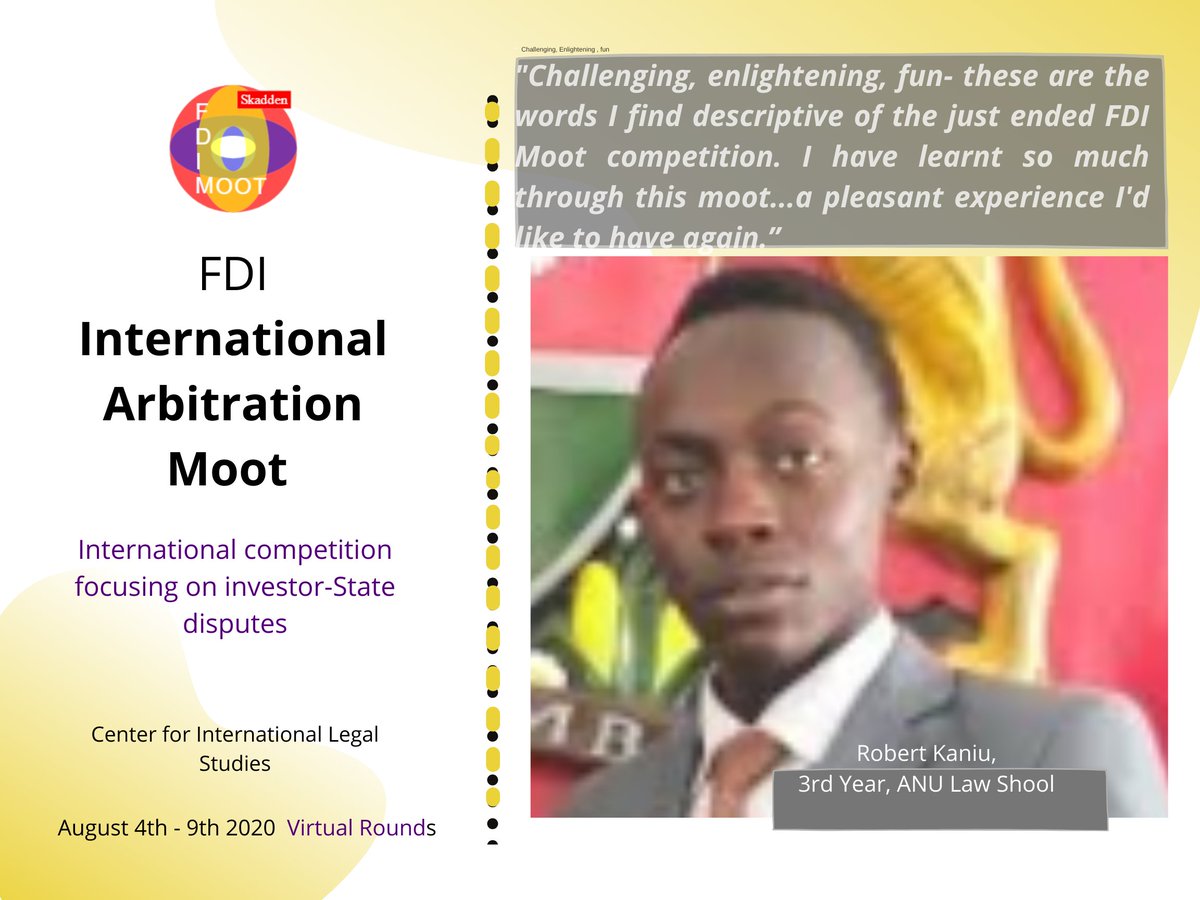 africanazarene's tweet photo. #RobertKaniu who earned honorable mention as an oralist will certainly remember his first #FDIMoot experience https://t.co/WLaddnbzCp