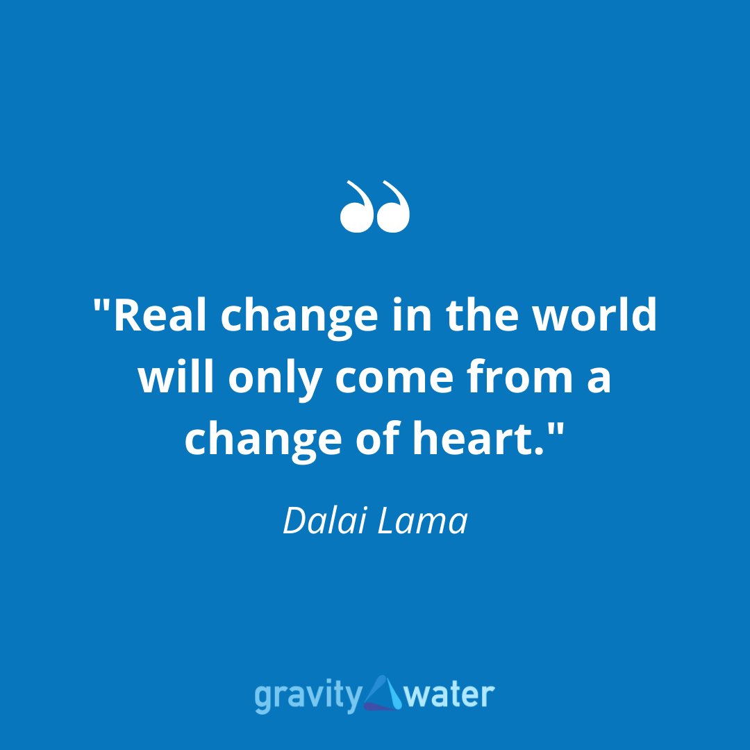 Together we can change the world🤲
- - - - - 
#mondaymeditation #mondayquote #dalailama #positivechange #bethechange #makeanimpact #bekind #helpothers #gravitywater