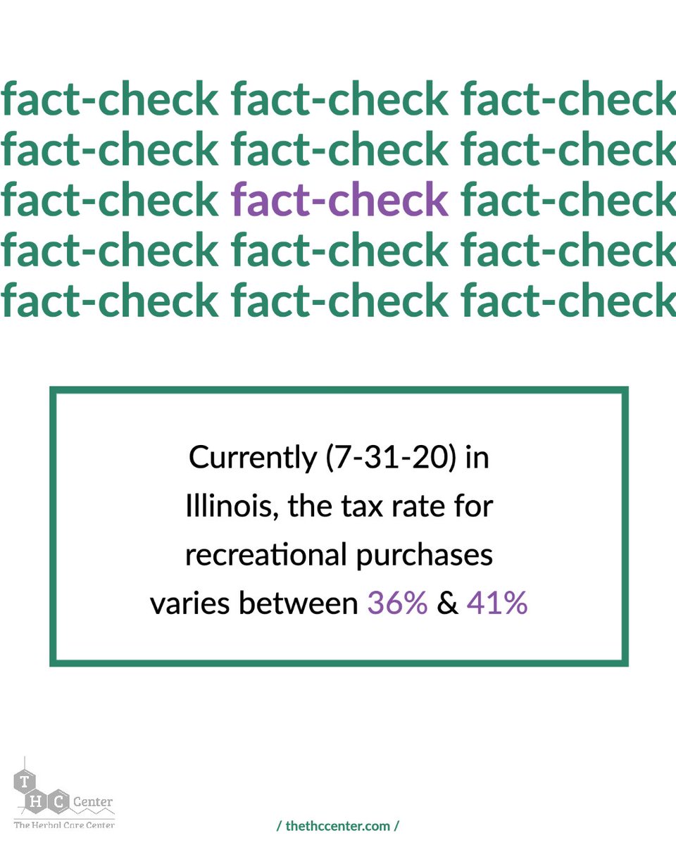 thccenter's tweet photo. On average taxes have been increased by 6% since the advent of Illinois's adult use program. It seems that cannabis is profitable for everyone! https://t.co/6rTP2cQSp6