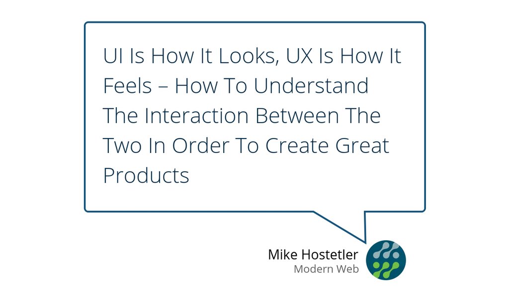 modernwebhq's tweet image. It’s about how efficient the UI is in giving them that goal, or, stated more clearly, guiding them towards that goal in a way that also makes them feel the most ideal way, throughout the goal attainment process.
Read more 👉 lttr.ai/Uw7w
#WebDesignBlogs