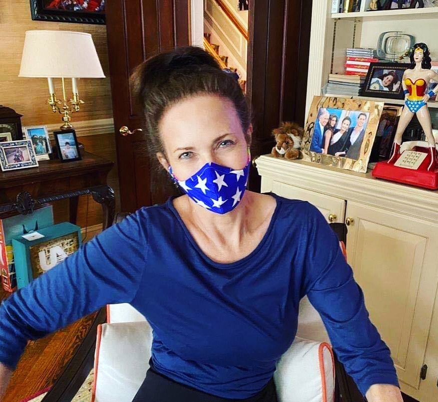 Right now, all of us have a simple but crucial civic duty to wear a mask when going out in public. Today I'm wearing a Wonder Woman-inspired mask made by Clothe Your Mouth,  which donates proceeds to a featured nonprofit. Civic duty + good cause = win/win!