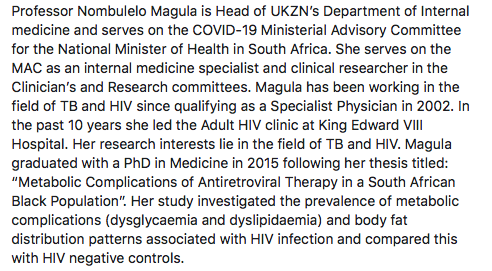 UKZN's tweet photo. Today we celebrate Professor Nombulelo Magula.

#UKZNwomenInspire #WomensMonth https://t.co/QhWkKUqjmo