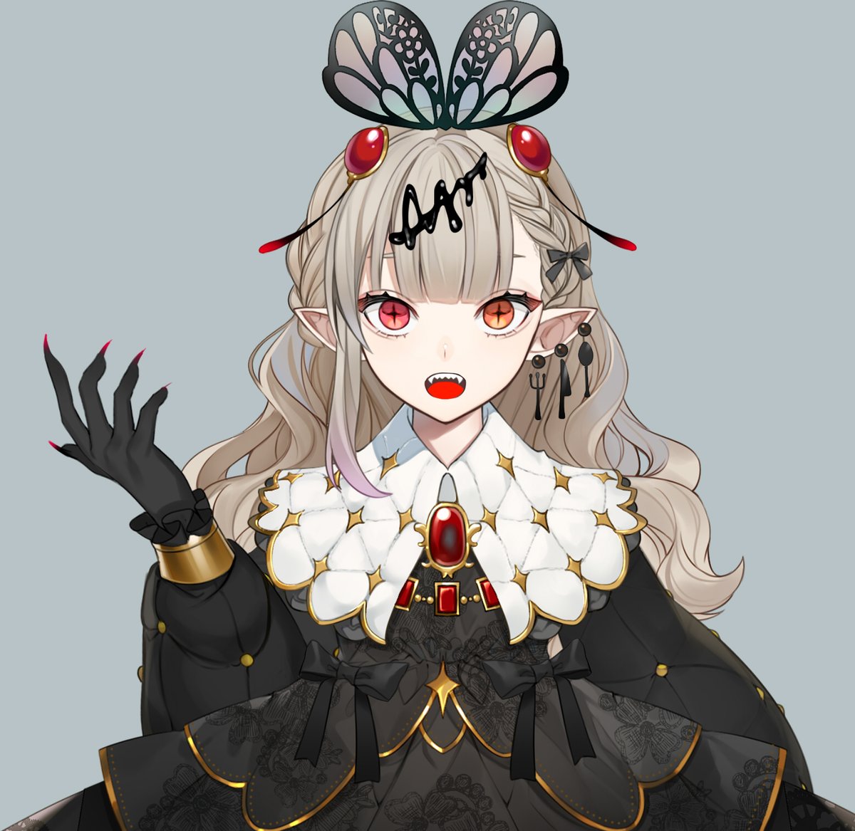 Vtuber魂募集 ベルゼブブの魂を募集するぞ 是非応募してくれ 応募期限 スピネルさま 登録一万人で新衣装のイラスト