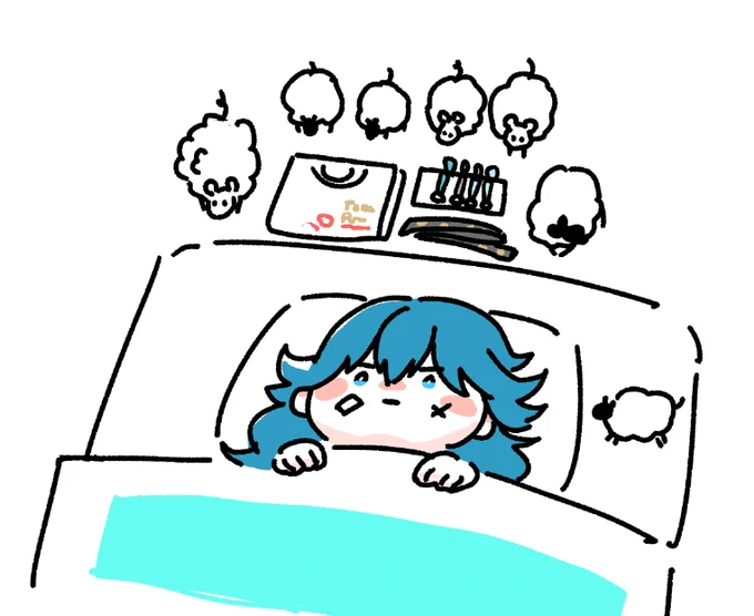 明日のライビュが楽しみで羊数えても眠れないお小夜 