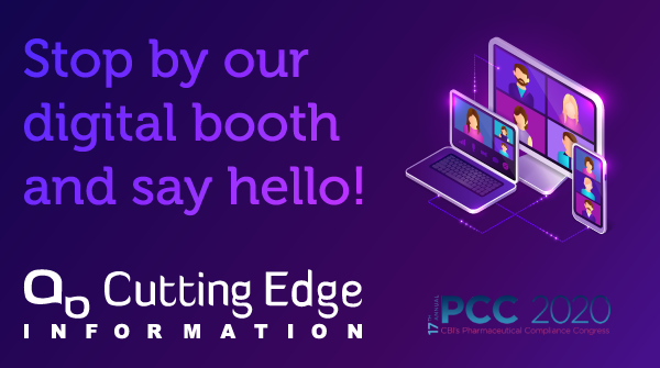 CuttingEdgeInfo's tweet photo. Today is the day! #PCC2020 has arrived! Let's burst open the #pharmacompliance knowledge flood gates! https://t.co/mMYf5zAni0
