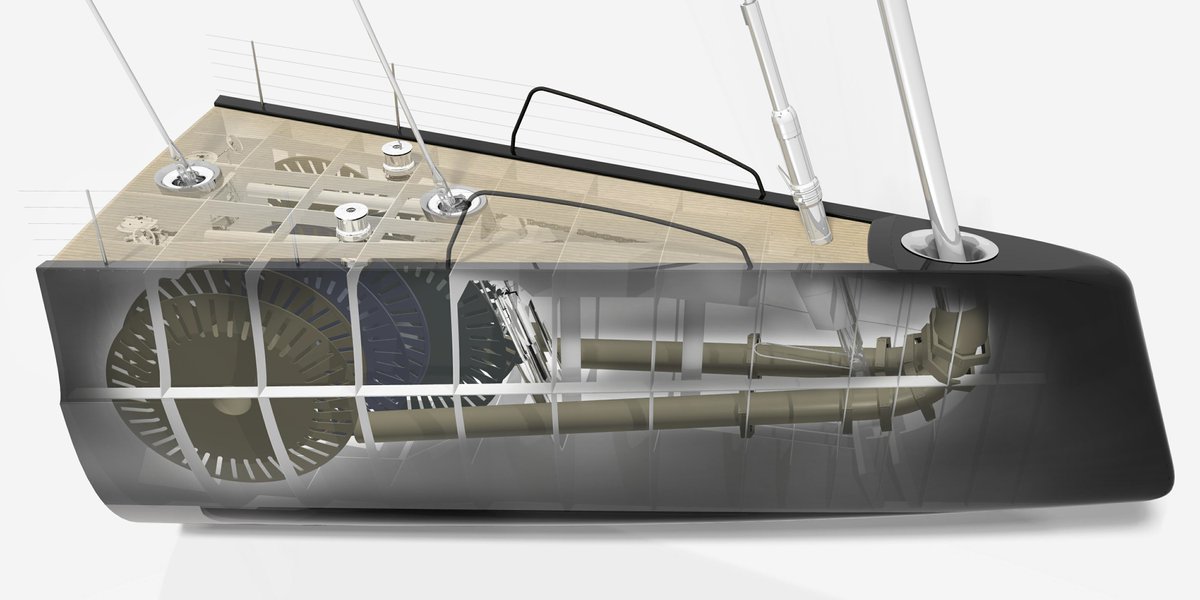 Vitters introduced the first ever below deck headsail drum and furler for hands-off operation on SY Anatta (ex. Aglaia). This system increases the yachts' performance and sail changes take place quickly and easily whilst reducing energy consumption of rulers, winches and feeders.