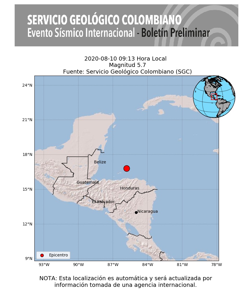 BandaPlayense's tweet photo. El temblór se sintió en Chetumal

#SismosColombiaSGC Evento Sísmico Internacional - Boletín Preliminar, 2020-08-10, 09:13 hora local. Magnitud 5.7. #NoticiaEnDesarrollo #Temblor #Sismo Más información: https://t.co/0oFcxDybMD https://t.co/SdsVjqtnKh

#BandaPlayense
#Chetumal https://t.co/TwKAbnVbsg