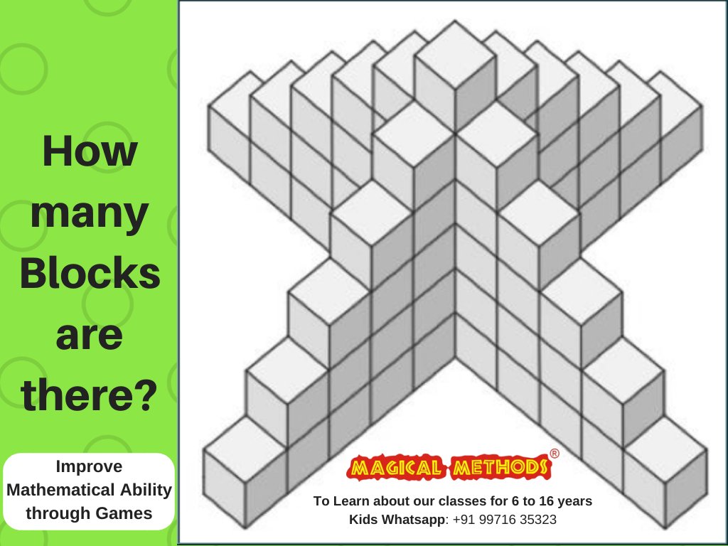 magicalmethods's tweet image. #magicalmethods How Many Blocks are there? Visit magicalmethods.com to know how can you make your kids strong in Critical Thinking &amp;amp; Logical Reasoning. #Homeschooling #homeschool #homeschoolingmom
