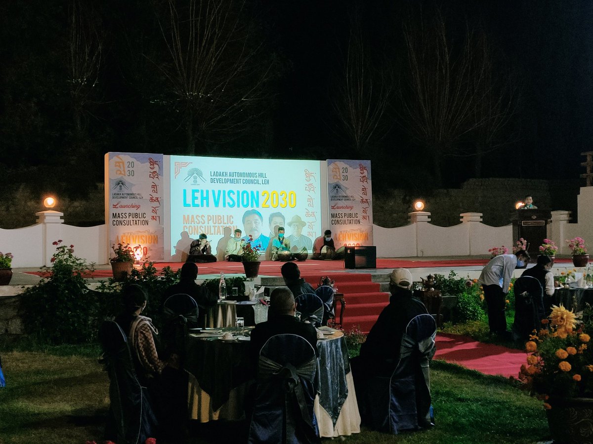 Liveable_Leh's tweet photo. The launch event starts with Lhar-nga 
#lehvision2030 
#bordasa 
#ledeg https://t.co/Uw0mY5ZP6l
