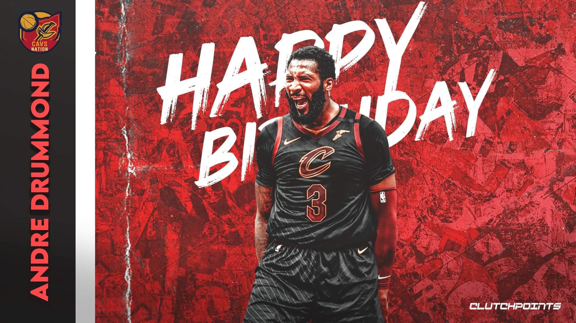 Join Cavs Nation in wishing 2x All-Star, and 3x rebounding leader, Andre Drummond, a happy 27th birthday!  