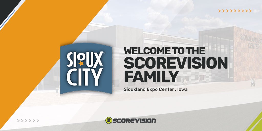 GetScoreVision's tweet image. Please help us welcome the brand-new Siouxland Expo Center to the ScoreVision Family! This facility will house a unique combination of LED and TV scoring displays which will be used to accommodate multiple fields and sports with ScoreVision software. #SiouxCity @locatesiouxcity