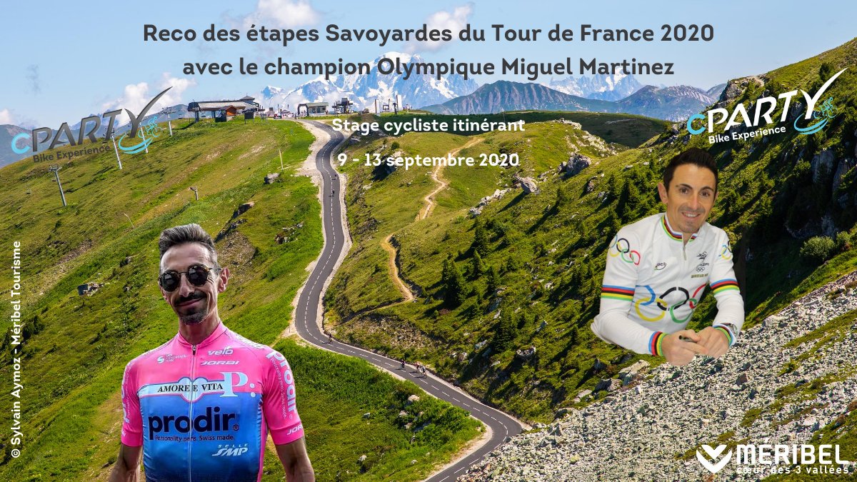 CpartyBike's tweet photo. 🔹Séjour cycliste itinérant du 9 au 13 septembre 2020
🔹4 jours avant les pros, parcourrez les étapes Savoyardes du Tour de France 2020 en compagnie du champion Olympique Miguel Martinez !

Plus d'infos et inscriptions ici https://t.co/Wx2dQWCBoq https://t.co/dBseODF3A5