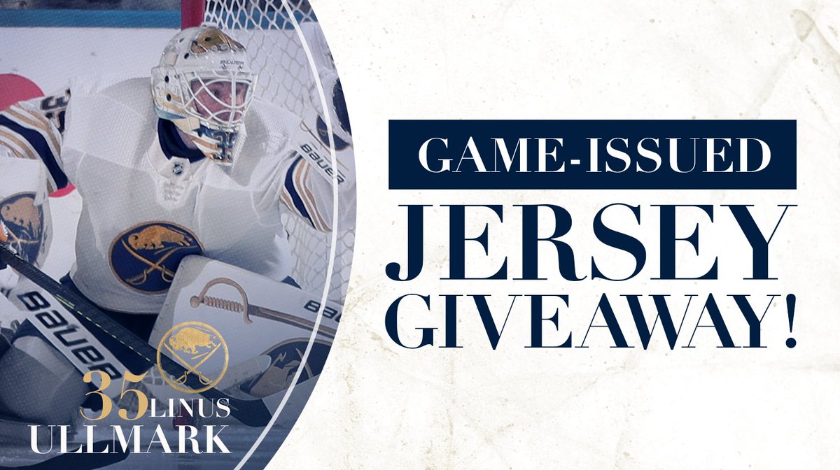You could win Linus Ullmark’s jersey!

Follow us &amp; retweet this tweet for a chance to win.

Rules: bufsabres.co/RULES