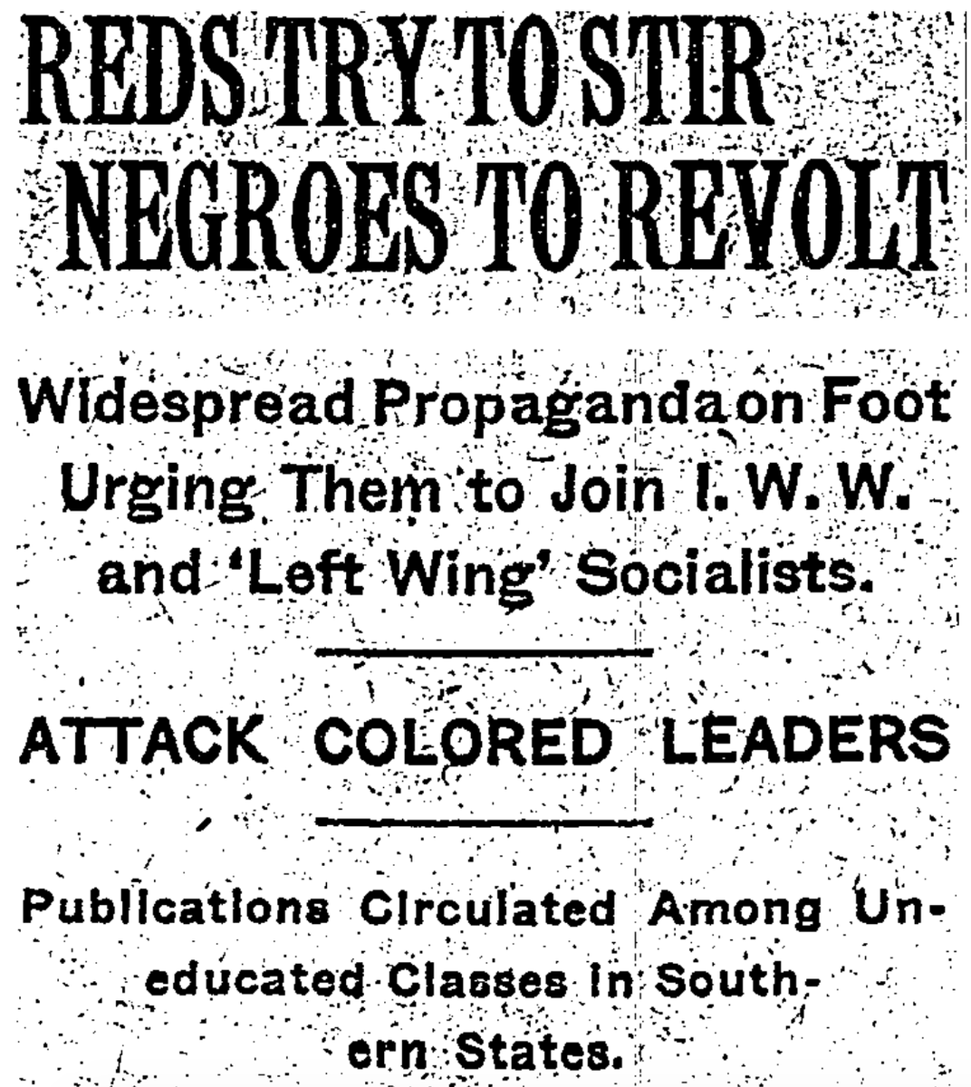 All "unrest" in the United States was blamed on Russia, including any moment of protest by people of color.The constant myth was that this secular movement was going to destabilize the Christian, white order that had dominated America for centuries.15/