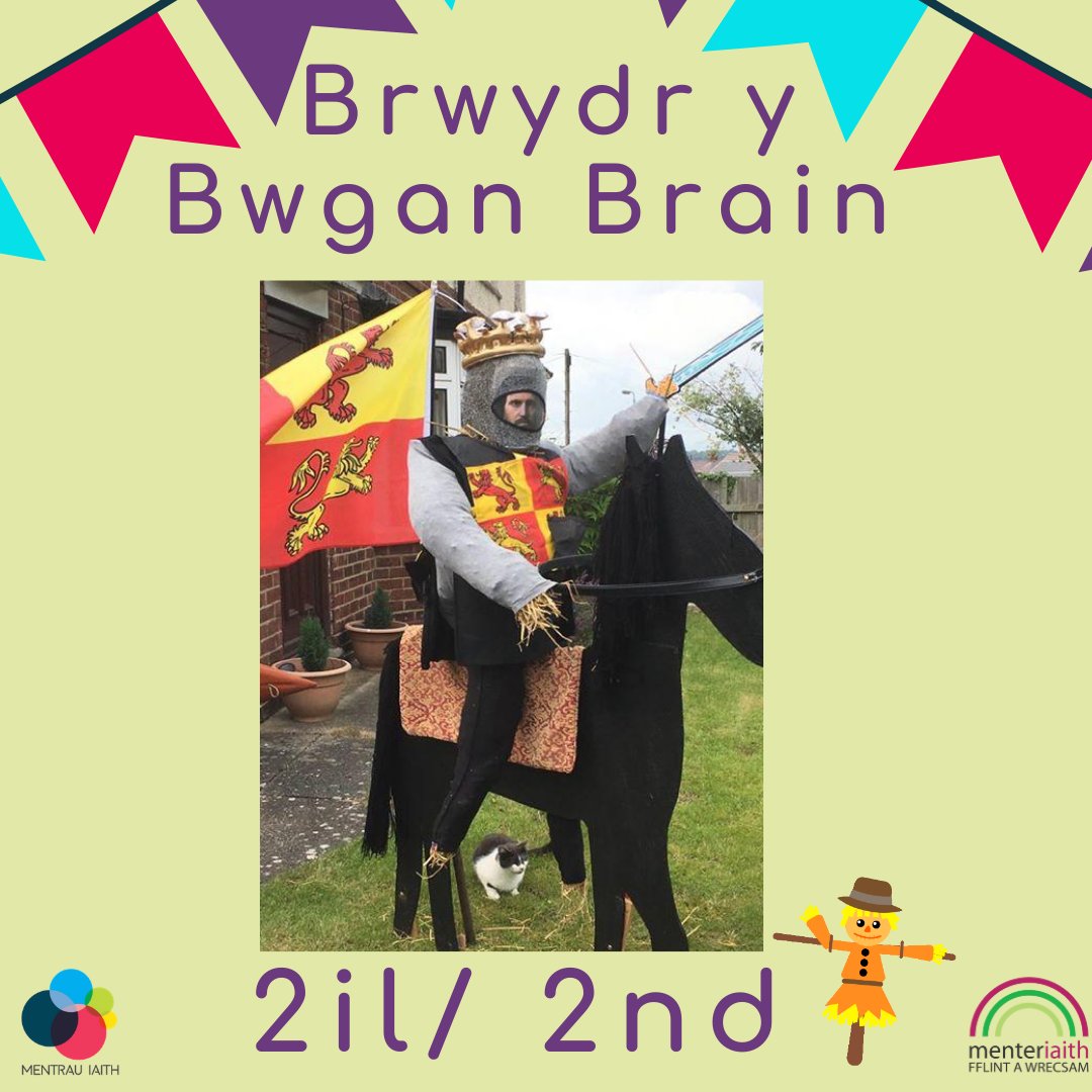 fflintawrecsam's tweet photo. 🌟🤩BRWYDR Y BWGAN BRAIN🌟🤩

Canlyniad rownd @fflintawrecsam o Frwydr y Bwgan Brain! Llongyfarchiadau mawr!

@fflintawrecsam round result of Scarecrow Showdown! Congratulations!

1af/1st -Claire Windsor
2il/2nd- Heather Cunnah
3ydd/3rd -Gemma Durcan- Smith

#bwganbrain

🥳😍🥳 https://t.co/fNyfsV3wUe