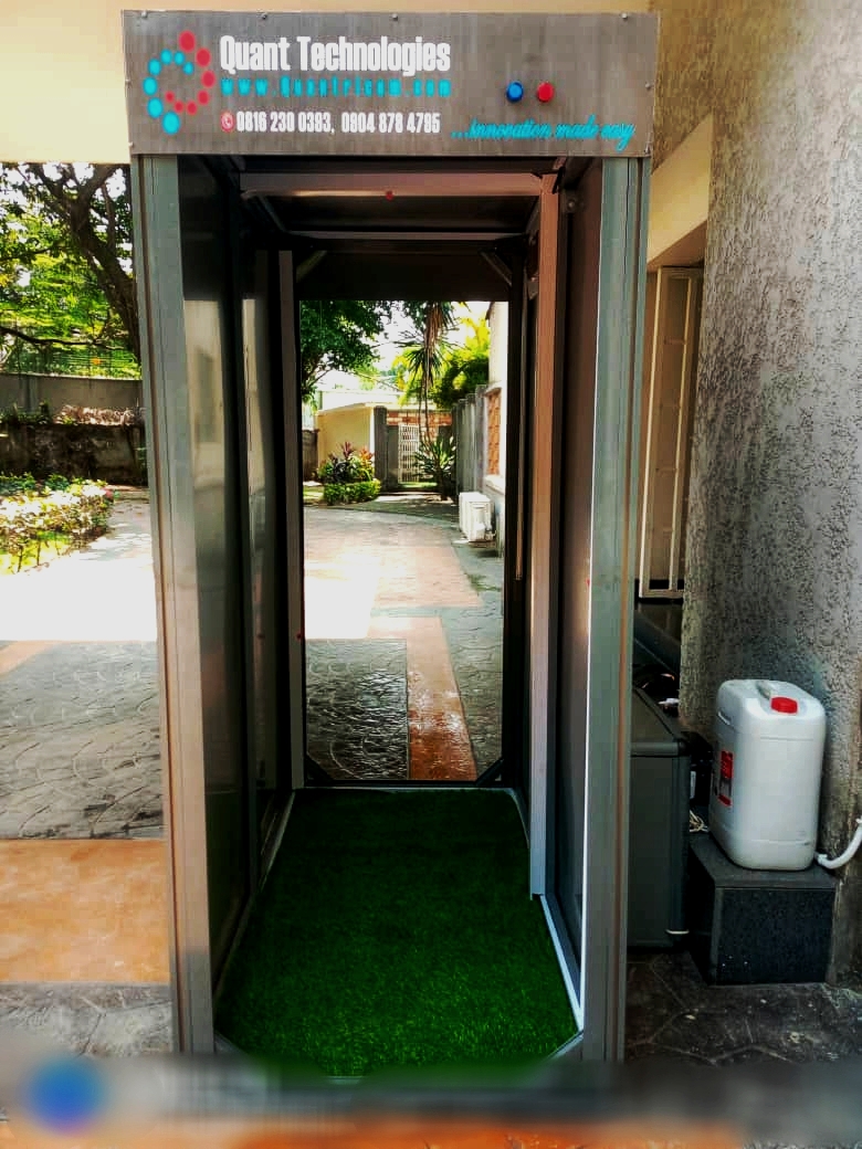 QuantTech_'s tweet photo. QUANTSAN Sanitizing booth that kills 99.9% of viruses and germs >>>>>>>>>>>

Contact us today!
📱 08112053573

#WorldMaskWeek #disinfectantbooth #WearAMask
#TuesdayThoughts
#bbnaija2020lockdown
#BetwayGameOn https://t.co/pVowPZIsQA