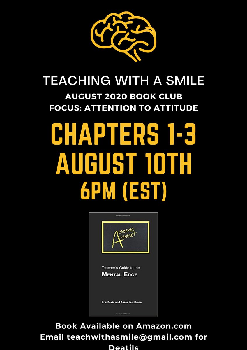 ASMILEwithAnna's tweet photo. Itโs not too late to join us!
Join educators from across the country/world to discuss how to give ourselves and our students the Mental Edge.
RSVP at teachwithasmile@gmail.com !
#SUHSD #SUHSDLearns #CrazyPLN #ZeroApologyZone #AcademicMindset #MentalEdge #SEL #PLN https://t.co/Lewb38LaEn