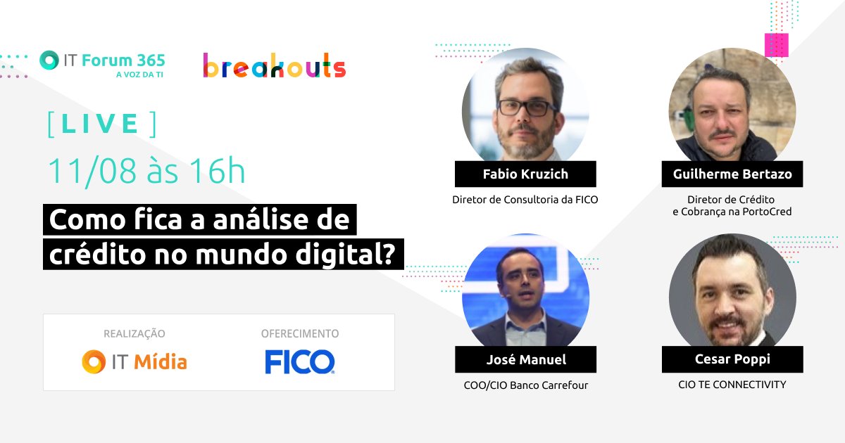 Em um mundo mais digitalizado, é preciso contar com soluções que automatizem os processos envolvidos e garantam decisões rápidas e acertadas. A FICO e seus convidados falam sobre: "Como fica a análise de crédito no mundo digital?" Amanhã 11/08 às 16h. https://t.co/4Ow4xUzjBW https://t.co/qr8xim4KfT