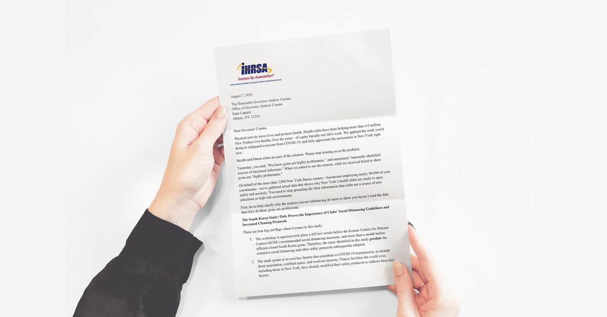 NHFAlliance's tweet photo. We've sent *another* letter to @NYGovCuomo explaining why his "sources" are what's “highly problematic" not gyms. Read more: https://t.co/xdu0ORY3ta #exercise #NYgyms https://t.co/eQ6Je0pwmy