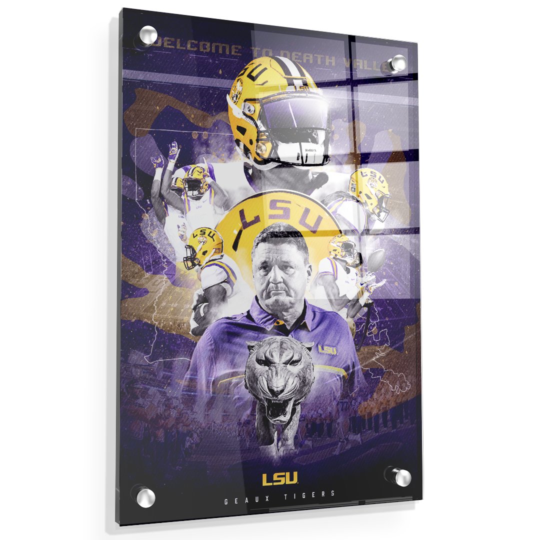 Great image to remember last year’s national champions. Go LSU!!!! Visit us today at collegewallart.com.