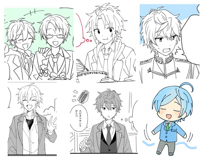 実は描いてたここ数か月のあんスタ絵抜粋 