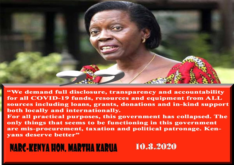 holatalk's tweet photo. Out of Touch and Out of Sympathy: How Failed Leadership and State-led Corruption Abandoned Kenyans to Fight Corona Virus. Alone~@MarthaKarua 

https://t.co/4jbpsDRfT9 https://t.co/jz9HuK4UzC