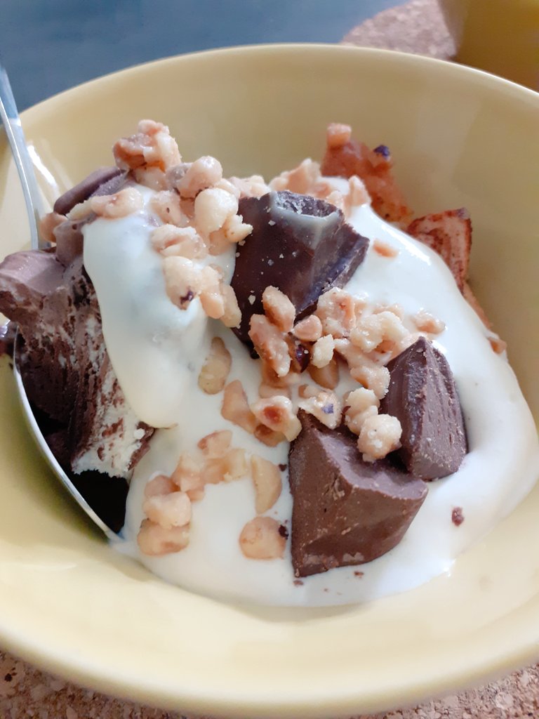 So delicious......#kcapplecrumbleandicecream 🙏🙏👩‍🍳🇫🇮🇬🇧😎🥇👍🤗🤗