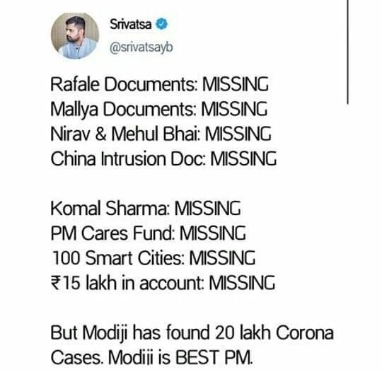 soumencreative's tweet image. Living in a nation which is missing its #sanity and #democracy every moment of its existence. India missing a PM who cares. #MissingFiles #WhoCares #MissingDemocracy #WakeUpIndia #IndiaResistModi #ModiFailsIndia #StandWithCongress #saveindiafromfascistbjp #SaveIndia