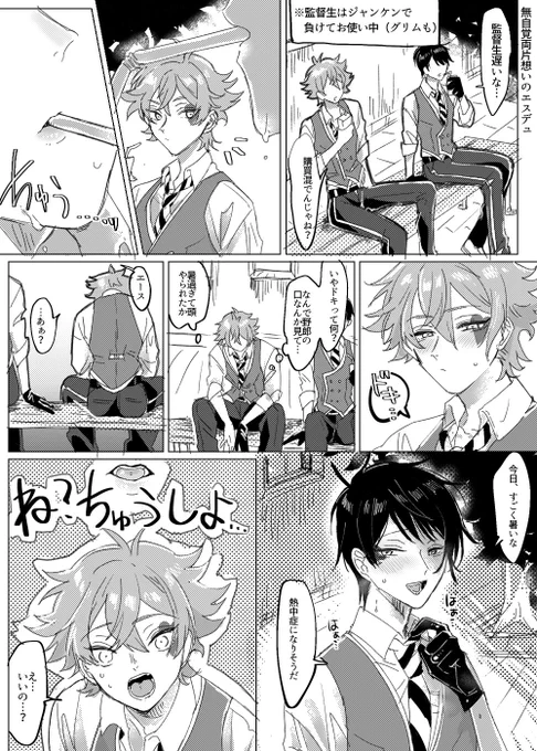 ⚠️ エスデュ ⚠️
無自覚両片想いの エスデュ ♥️♠️(※一瞬だけ監督生居ます)
#twst_BL 