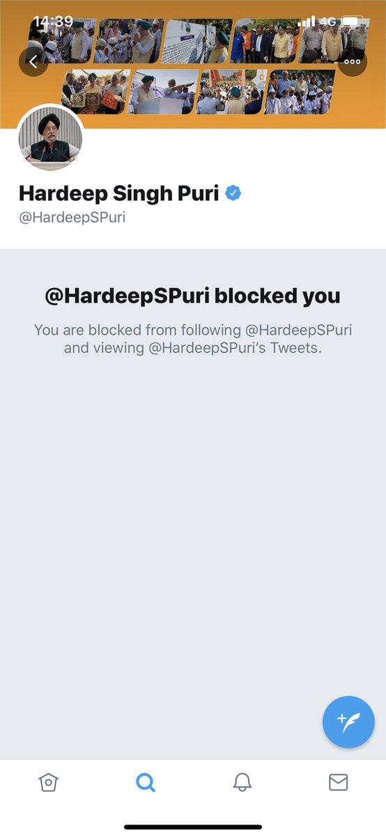 Flyboy84228832's tweet photo. @CaptShaktiLumba @HardeepSPuri @PMOIndia @narendramodi_in You would be blocked soon Capt Lumba.. :\ baccha aviation minister can not handle criticism.. https://t.co/IRs8BnIarP