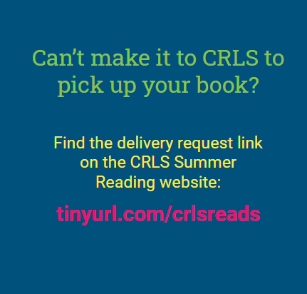 CRLSlibrary's tweet image. CRLS Summer Reading print books are ready for students to pick up! Details are on our Summer Reading Website: tinyurl.com/crlsreads 
#CRLSreads