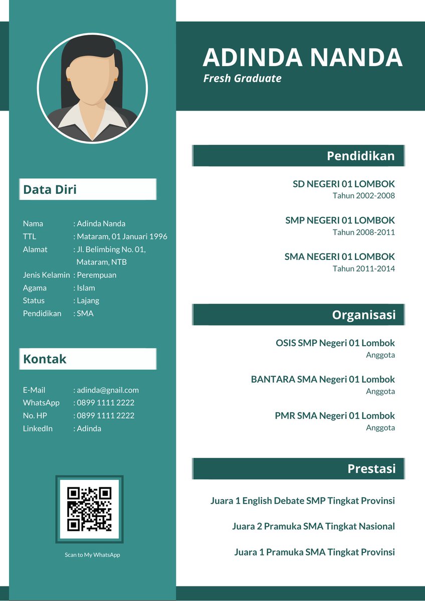cv_ku_murah's tweet photo. Buat HRD tertarik dengan CV yang menarik gaiss 🙌
CV : 15k
Paket CV + Surat Lamaran : 20k
> Proses 2-3 Jam
> Revisi Sepuasnya
> Bayar Setelah Jadi
📱Katalog Design > IG @ jasa.cvkumurah
📱WhatsApp 081329235591
#cvmurah #lowongankerja #Loker #carikerja #designcv #bikincv https://t.co/5gS4iSswyu