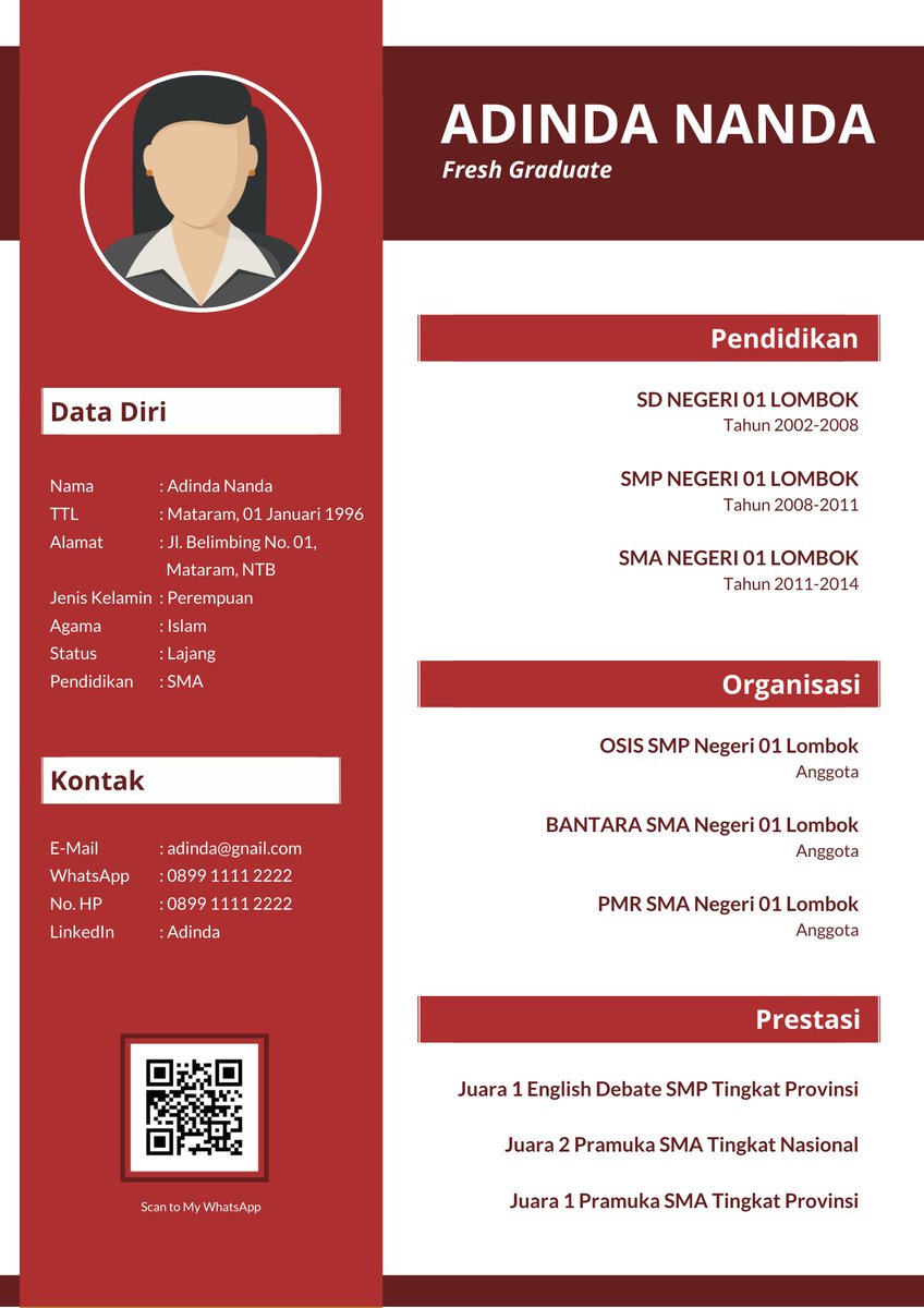cv_ku_murah's tweet photo. Buat HRD tertarik dengan CV yang menarik gaiss 🙌
CV : 15k
Paket CV + Surat Lamaran : 20k
> Proses 2-3 Jam
> Revisi Sepuasnya
> Bayar Setelah Jadi
📱Katalog Design > IG @ jasa.cvkumurah
📱WhatsApp 081329235591
#cvmurah #lowongankerja #Loker #carikerja #designcv #bikincv https://t.co/5gS4iSswyu