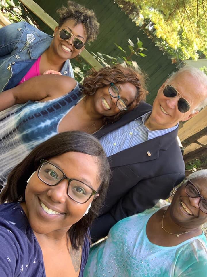 No matter who she is, history will be made this week!  
This photo is from <a href="/JoeBiden/">Joe Biden</a>’s driveway.  We’re  are #RidinWithBiden all the way.   Okay #JoeBiden, Let’s Drop The Pedal And Go!  #46 🚙 <a href="/SymoneDSanders/">Symone D. Sanders Townsend</a>